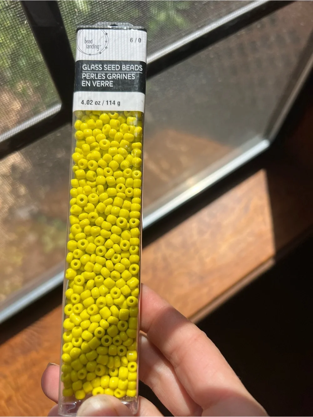 Bead Landing glass seed beads 6/0 opaque yellow 3 tubes
